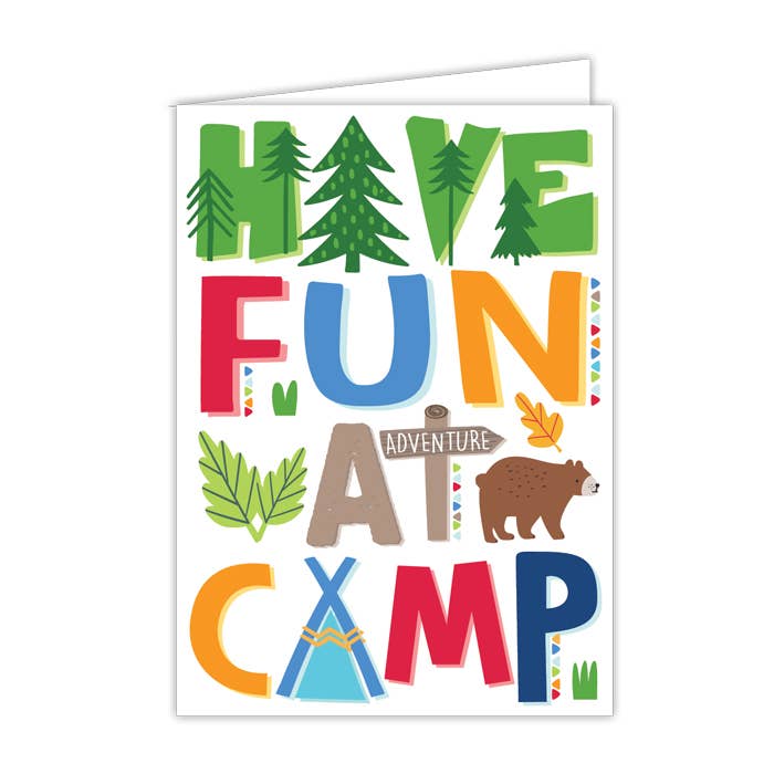 Have Fun At Camp Rustic Camp Card