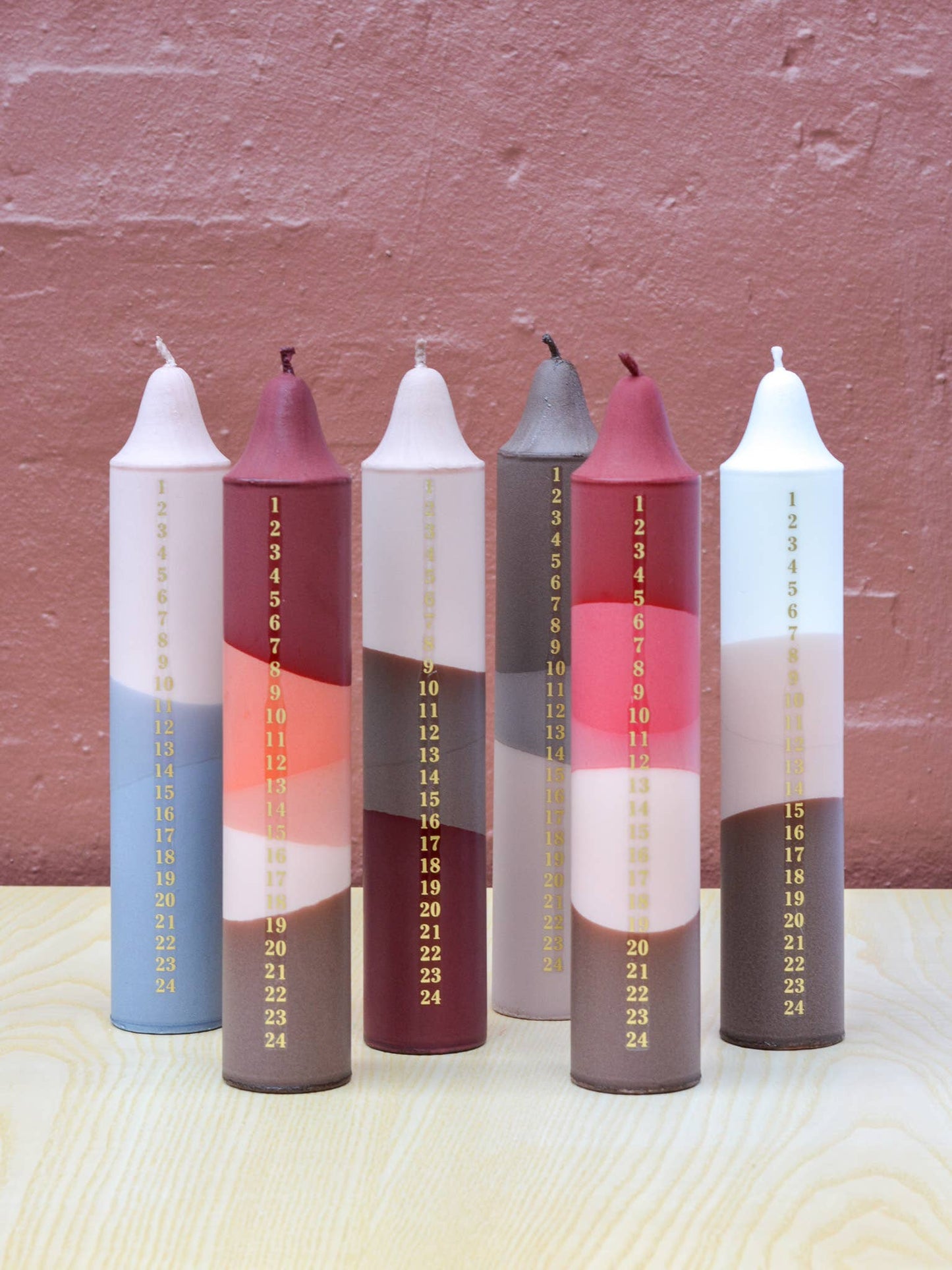 Advent Candle Christmas Calendar (Beiges & Reds)
