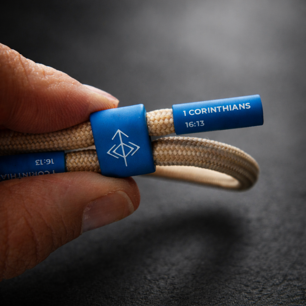 COURAGE + STRENGTH Christian Cord Bracelet