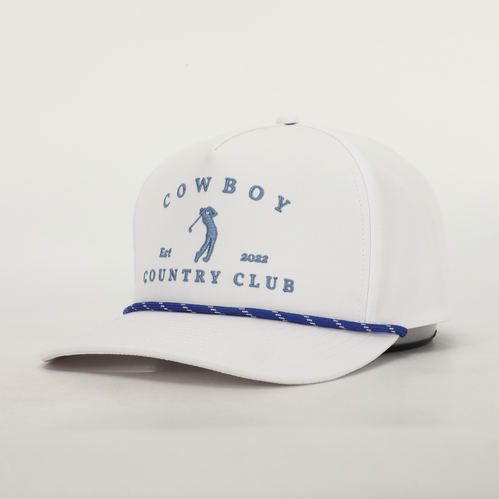 Golfer Roped Hat White