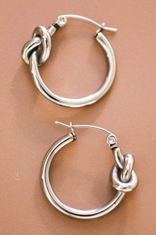 Tarnish-Resistant Waterproof Stainless Steel Hoop Earrings