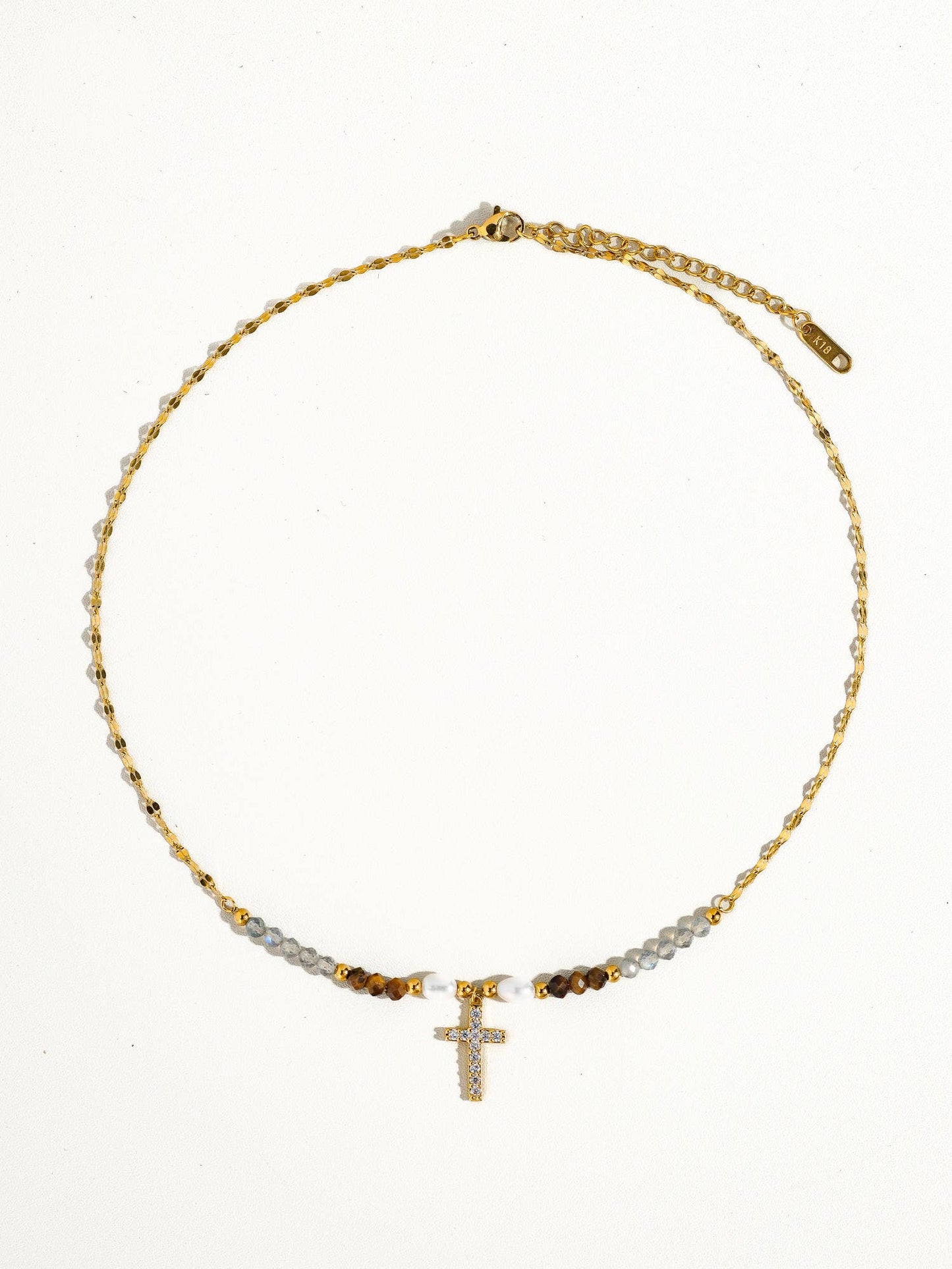 18K Gold Cross Necklace - Purpose + Passion Boutique