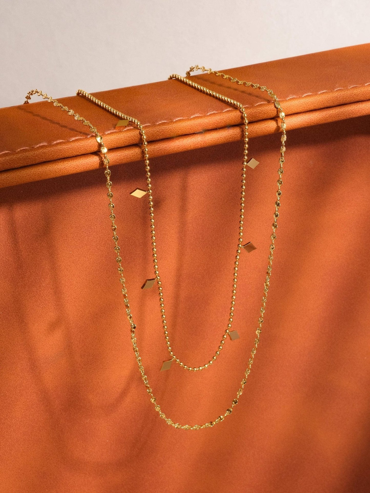 18K Gold Non - Tarnish Layered Tassel Necklace - Purpose + Passion Boutique