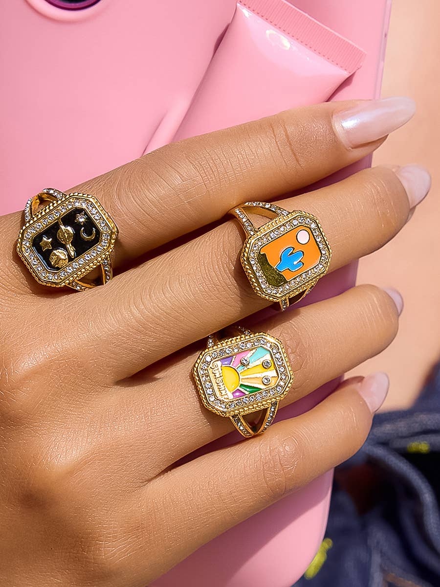 18K Gold Non - Tarnish Statement Ring - Purpose + Passion Boutique