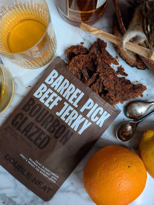 Beef Jerky Bourbon Glazed Sweet Savory Gourmet Snack
