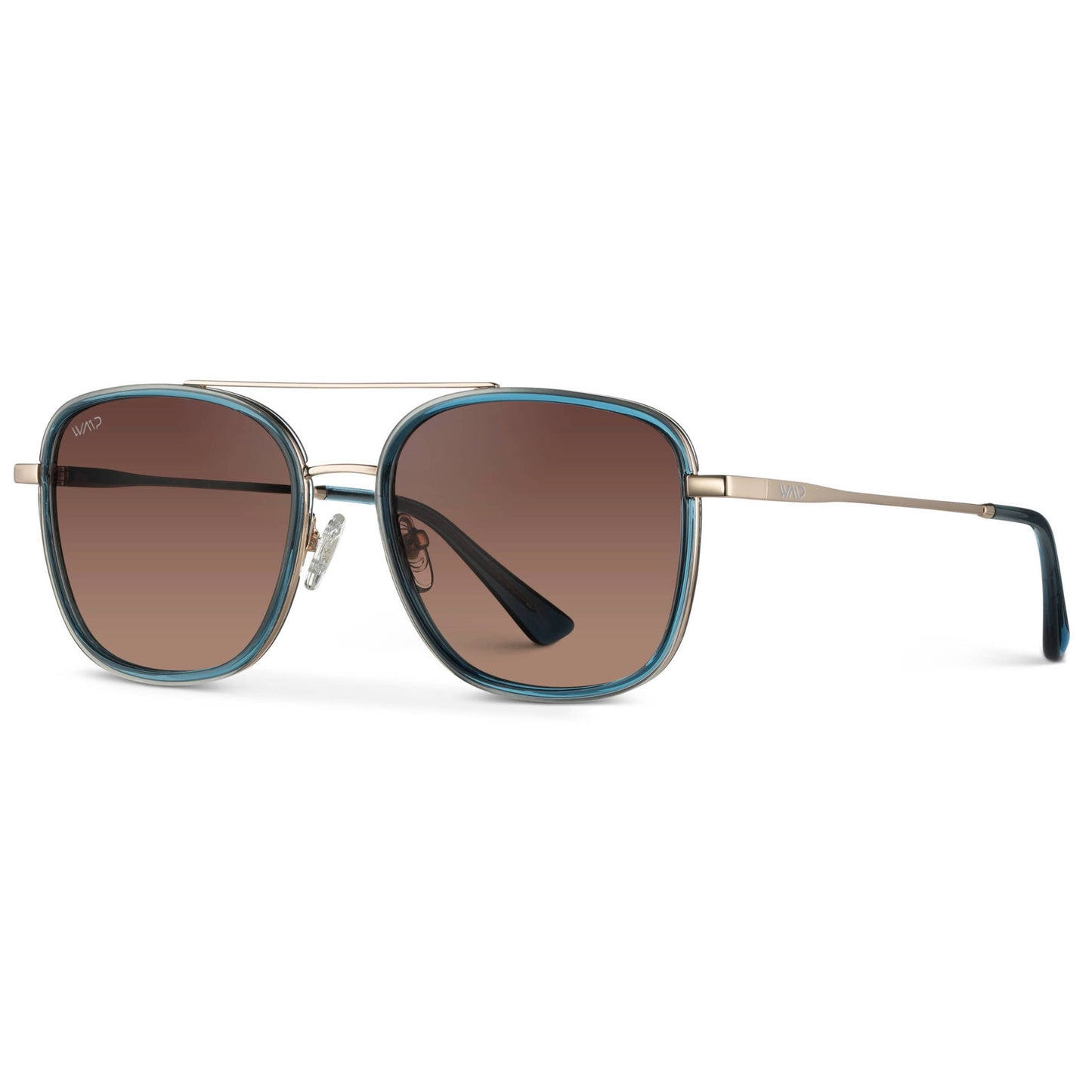 Gia Square Metal Frame Sunglasses