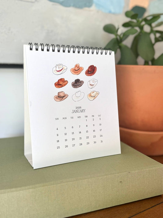2026 Twelve Months of Texas Desk Calendar - Purpose + Passion Boutique