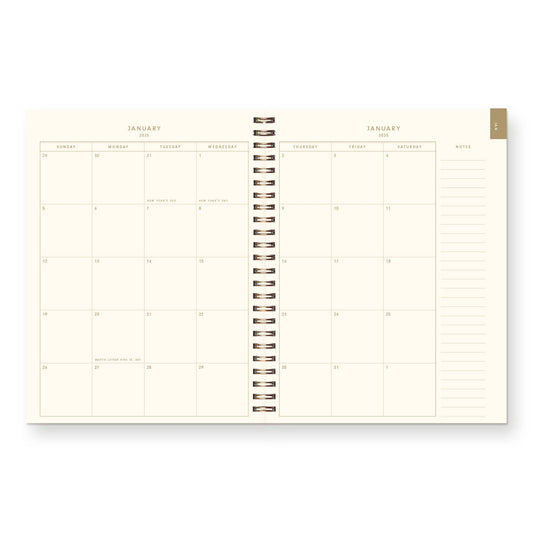 2026 Waves Dated Planner : Calendar Year - Purpose + Passion Boutique
