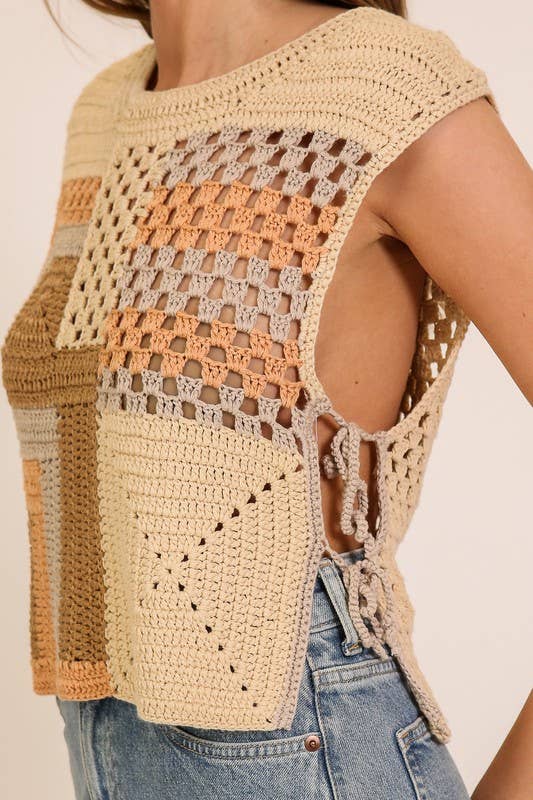 Patchwork Crochet Top