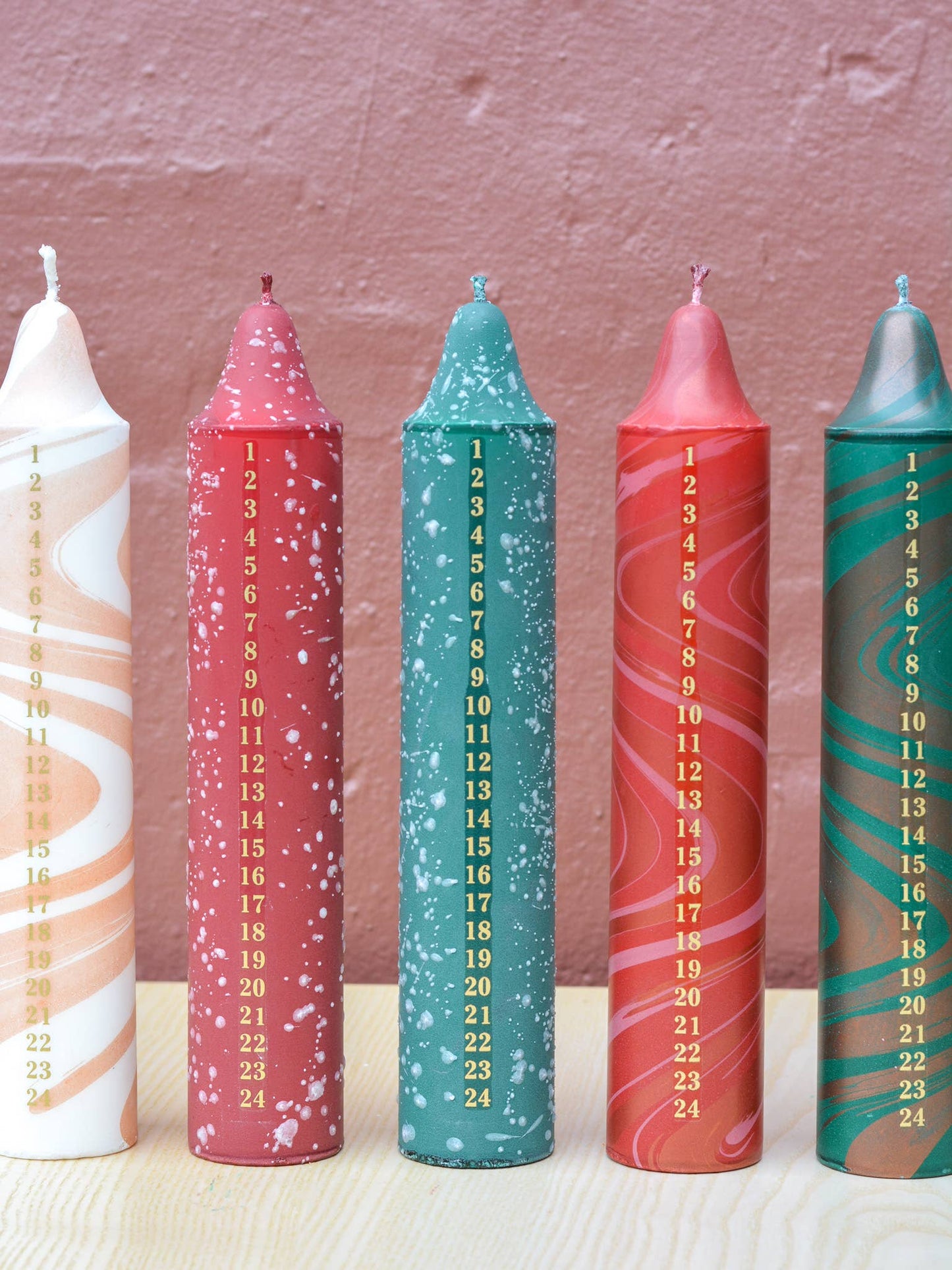 Advent Candle Christmas Calendar (Reds & Greens)