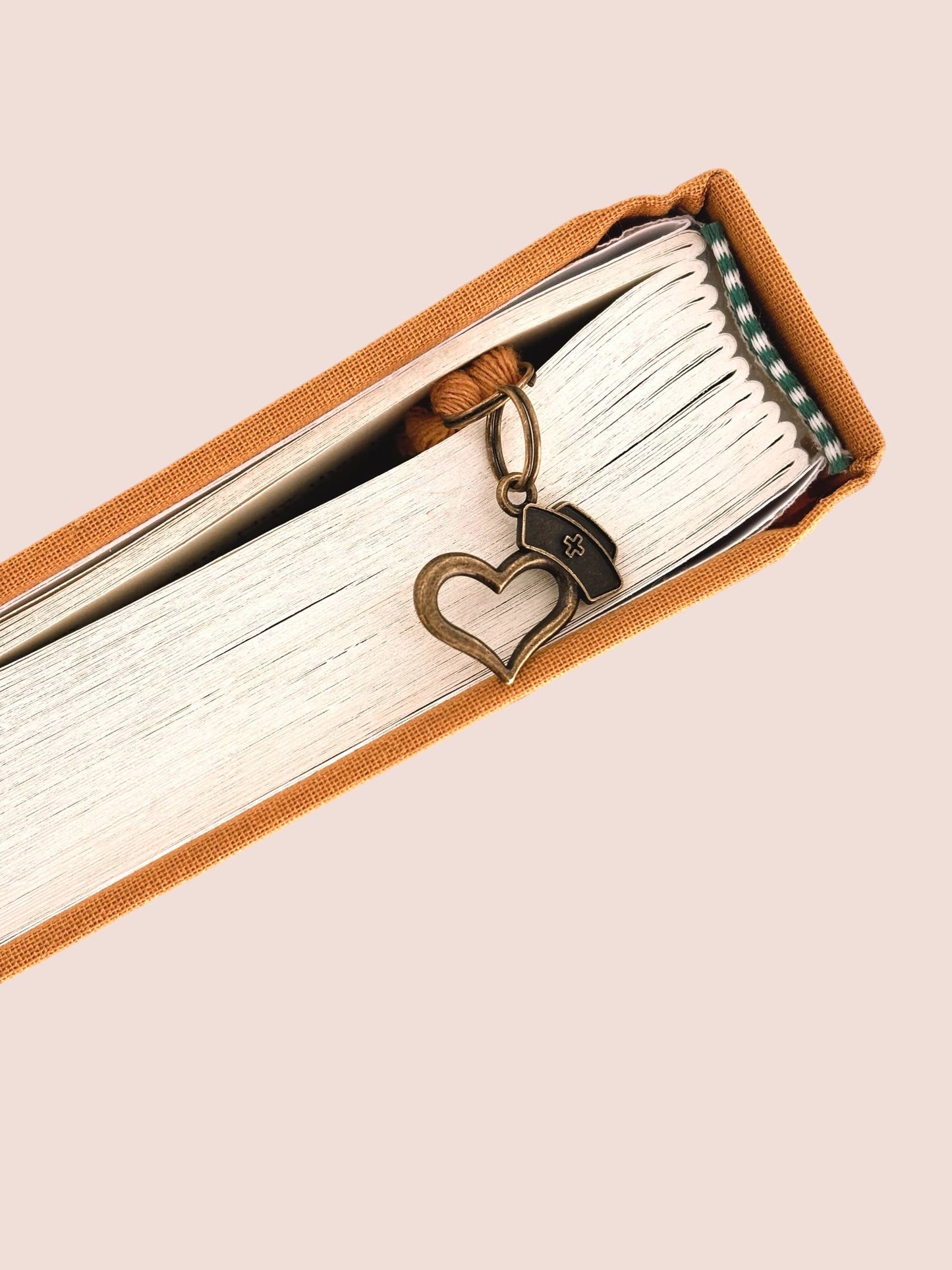 We Love Nurses Rust Braided Bookmark