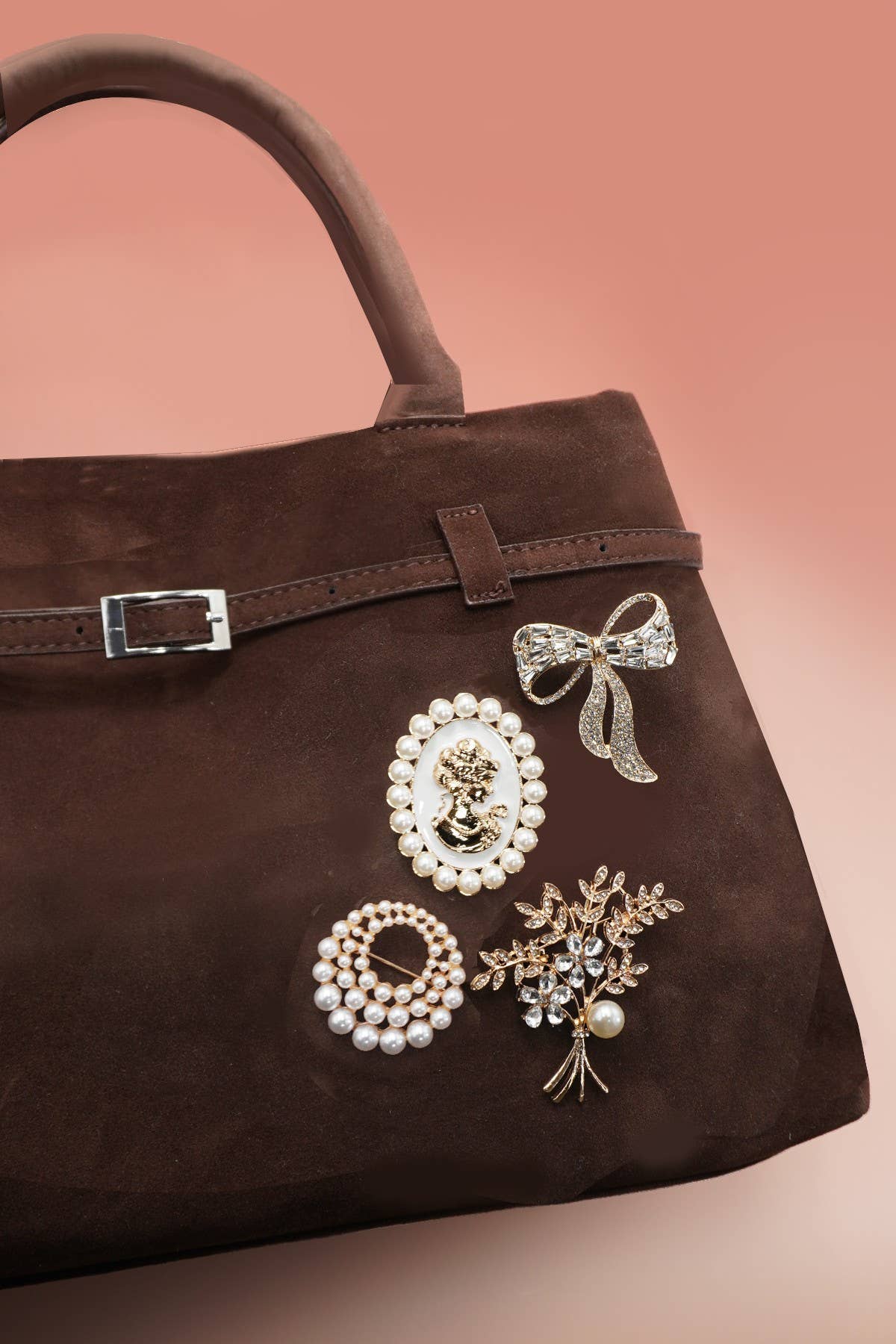 Retro Rhinestone Broochs