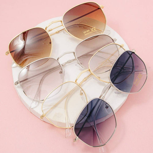 UV Protection Metal Frame Sunglasses