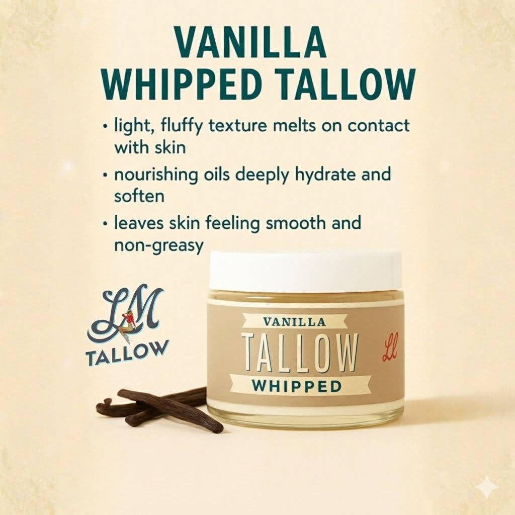 Vanilla Whipped Tallow Moisturizer | 2oz