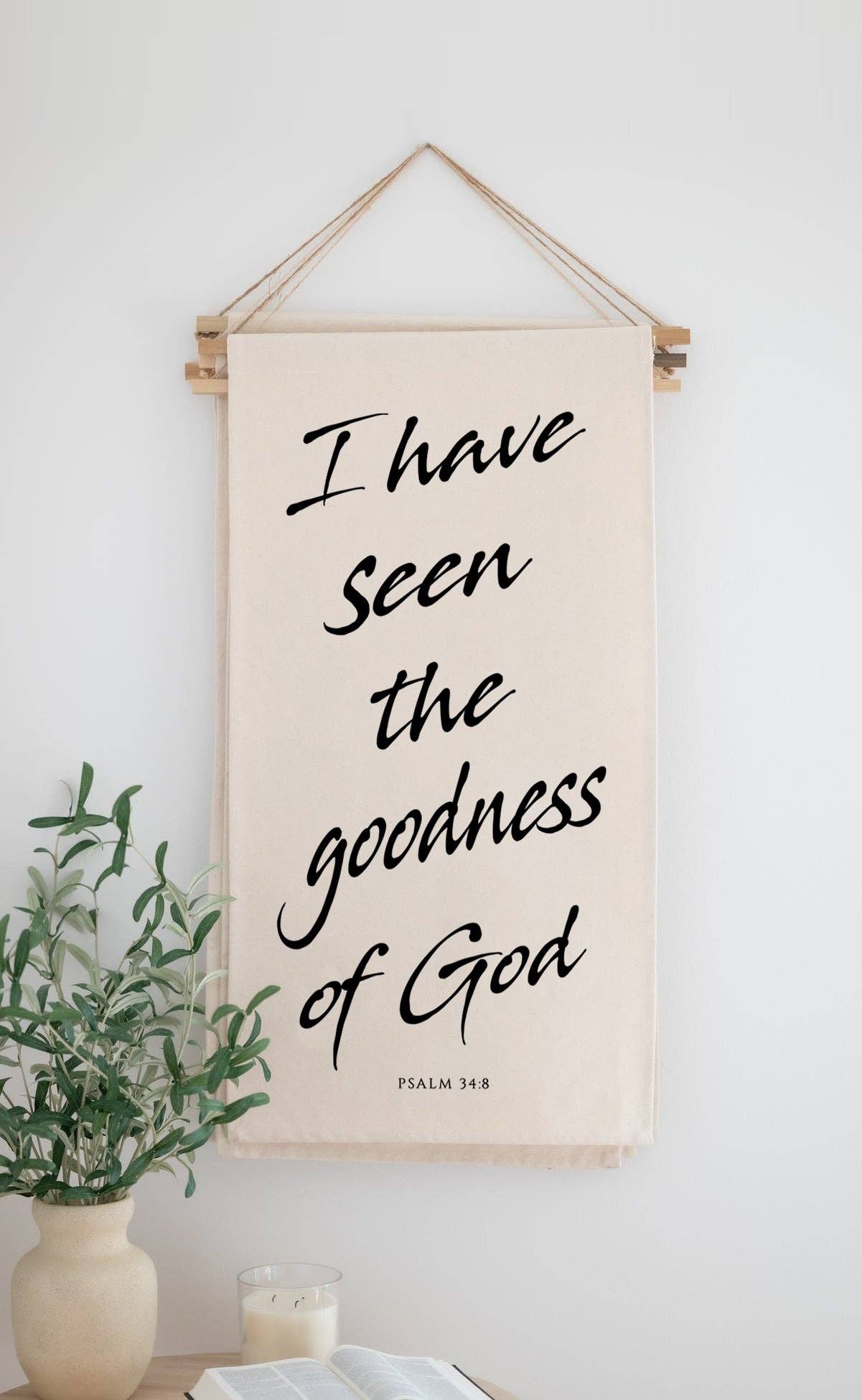 I Have Seen Hanging Scroll Banner 18" x 36"
