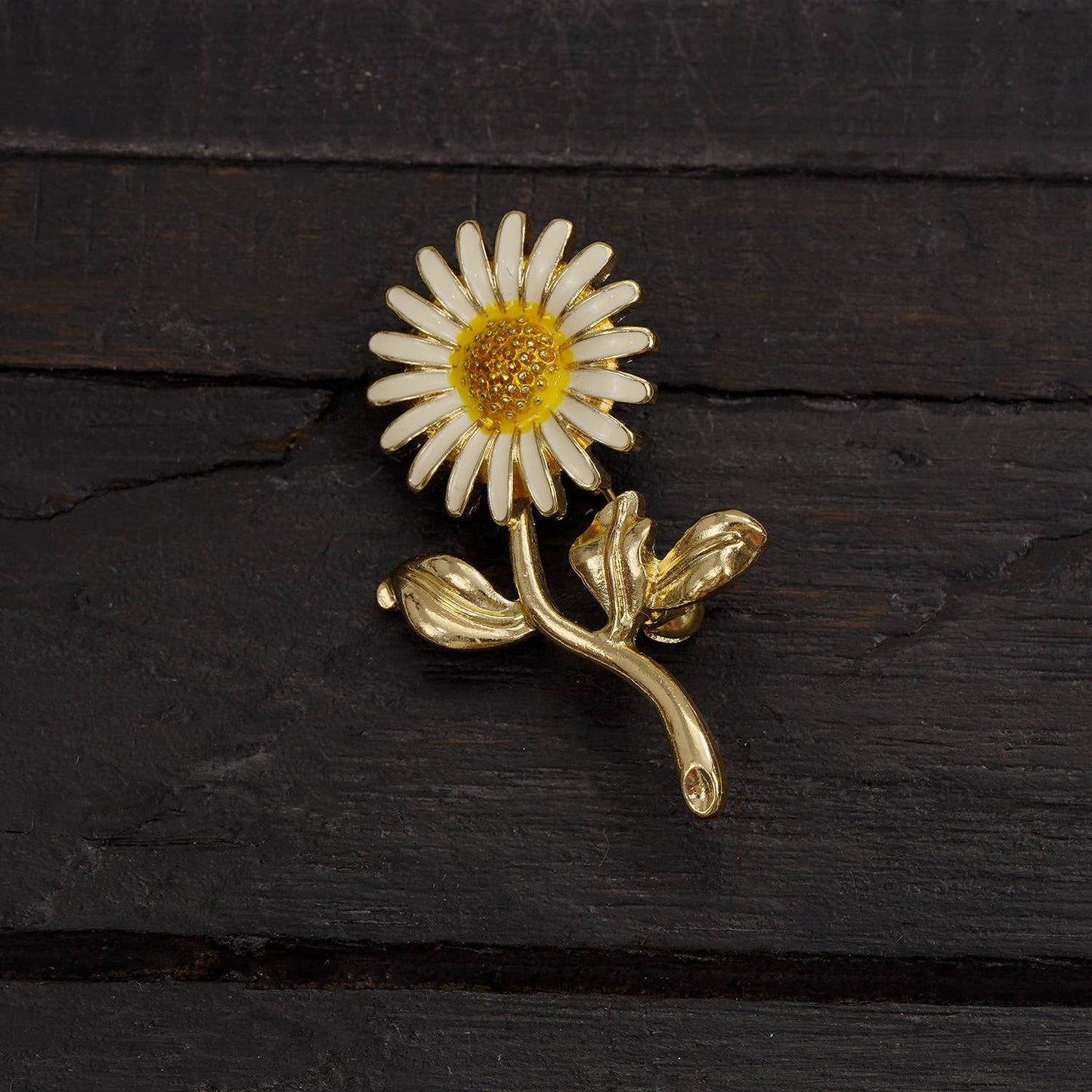 Retro Sunflower Brooch