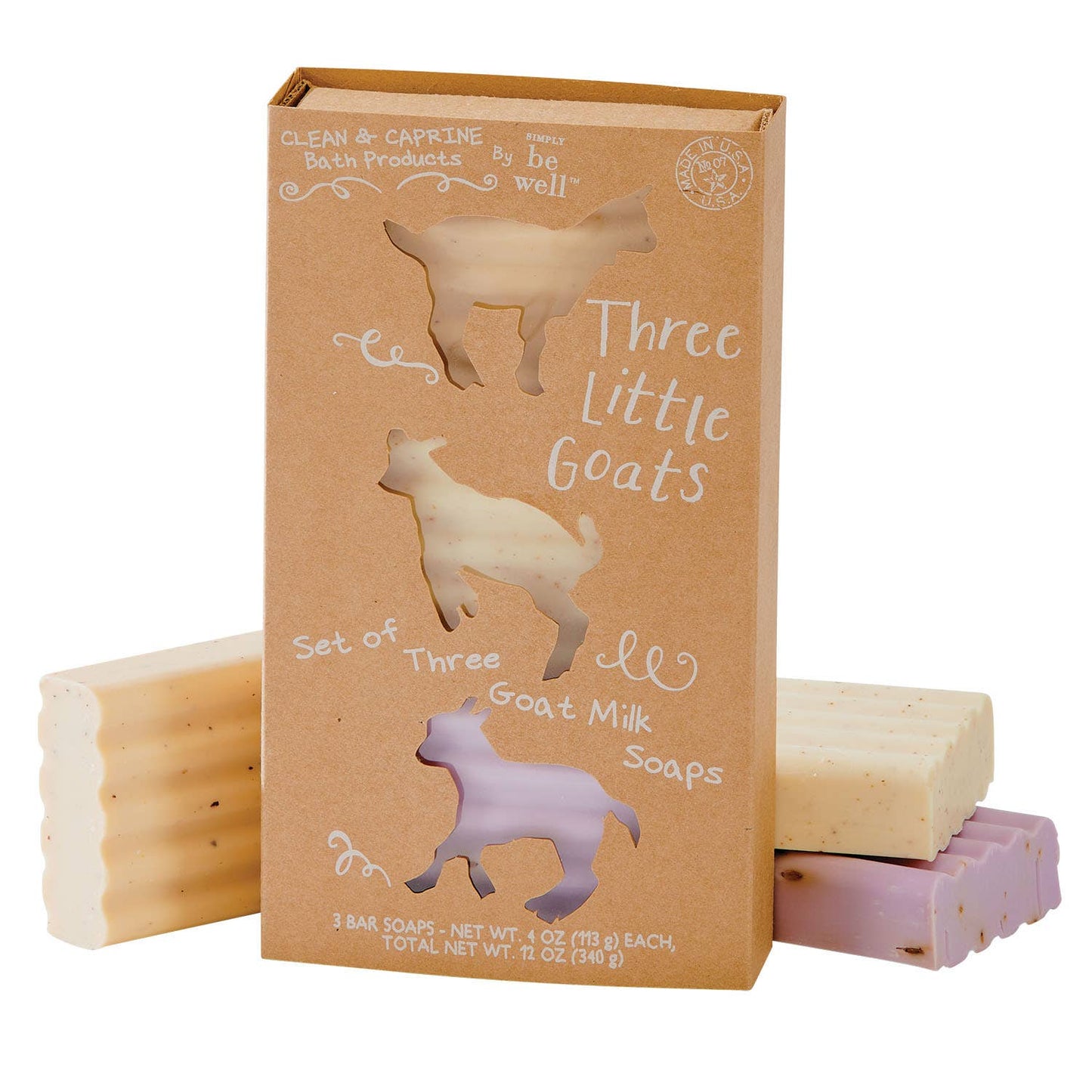 Three Little Goats Gift Set: Lavender, Almond, Honey