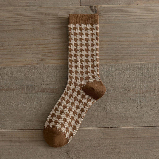 Autumn Cotton Mid-Calf Socks