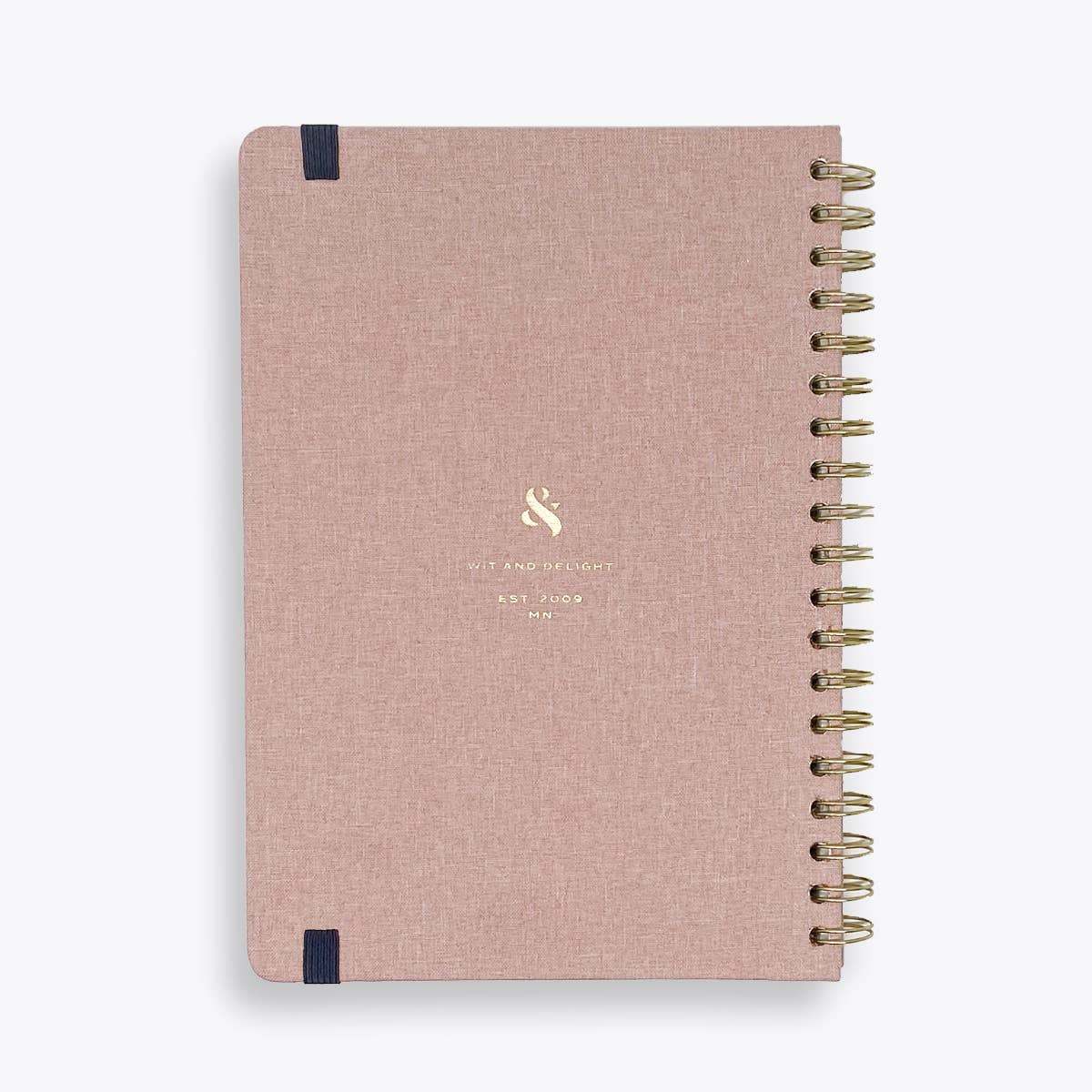 Pink Linen Spiral Note to Self Journal