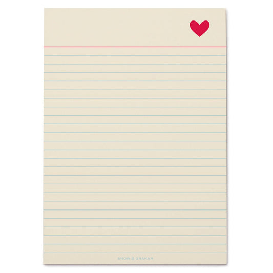 Heart Notepad