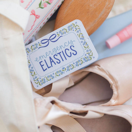 Emergency Elastics Travel Tin with 20 Hair Ties