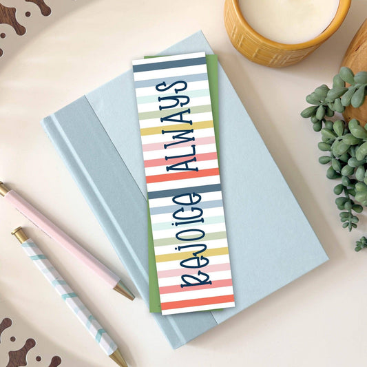 Rejoice Always Bible Verse Bookmark