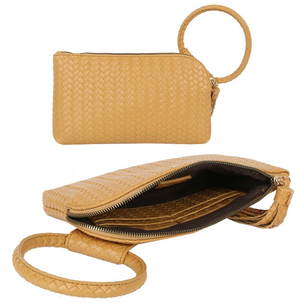 Woven Fringe Wristlet