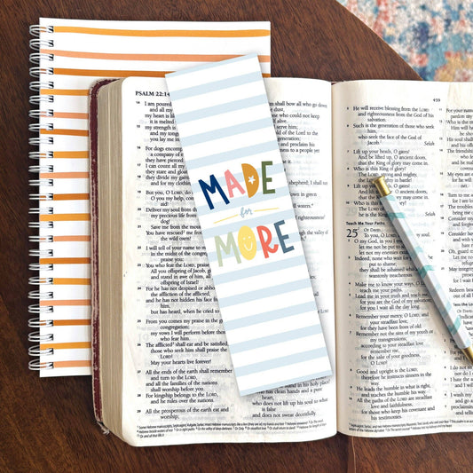 Made for More Bible Verse Bookmark