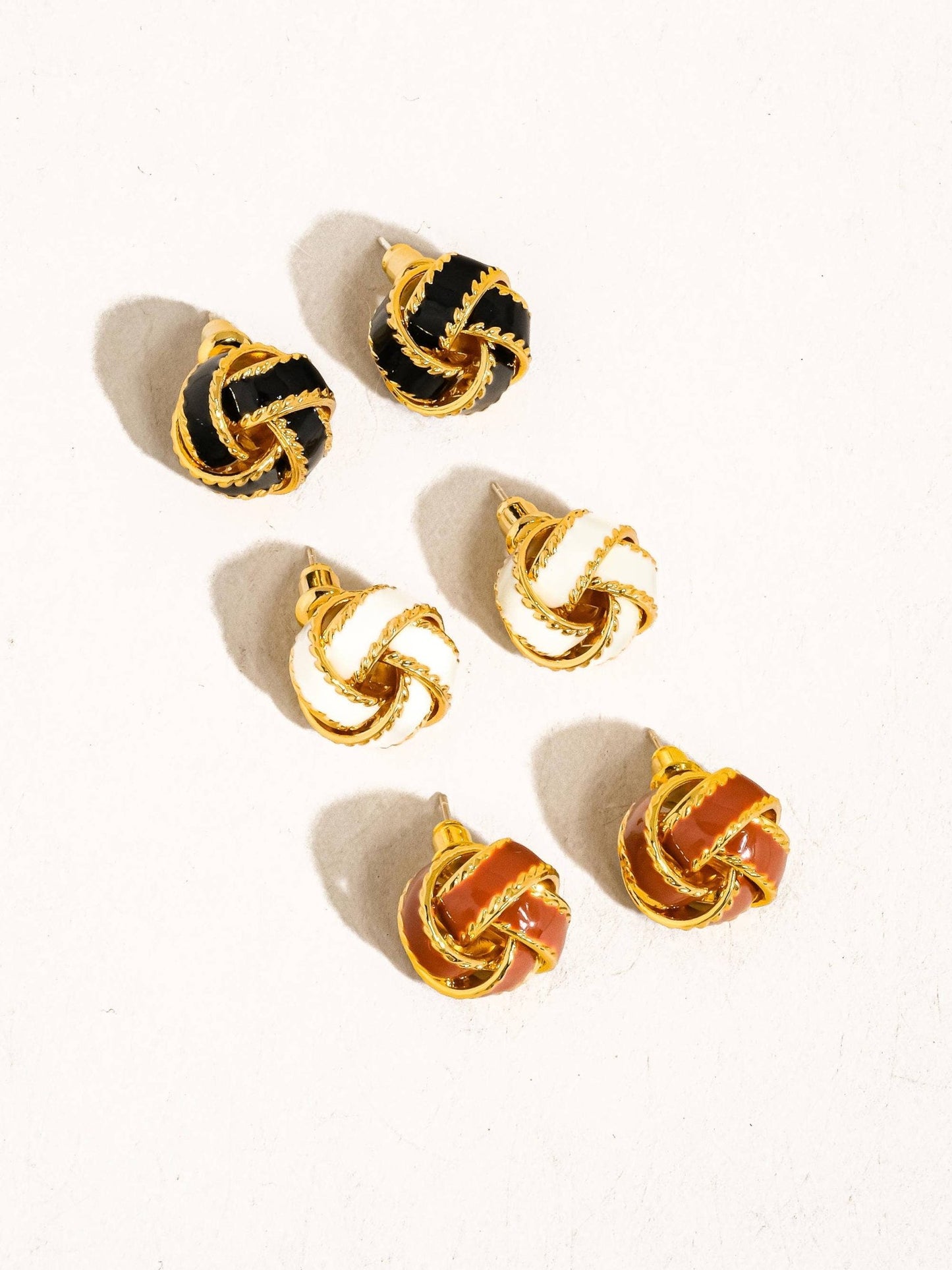 Astor 18K Gold Basket Weaved Ball Studs - Purpose + Passion Boutique