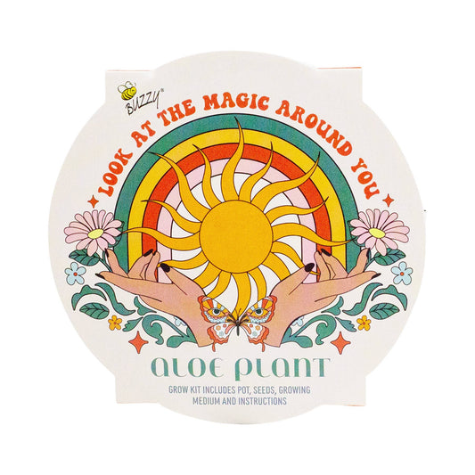 B Aloe Plant Grow Kit Mini Galvanized Basin - Purpose + Passion Boutique