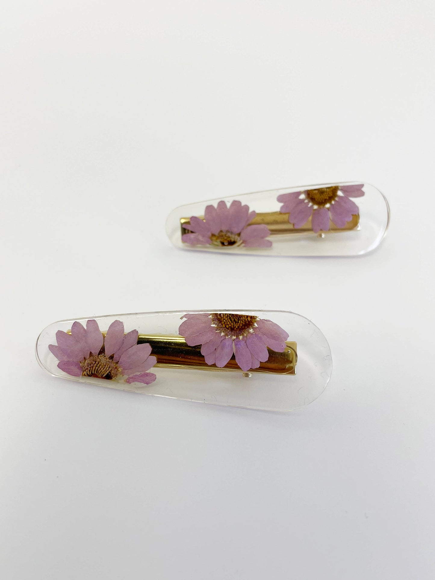 Real Pressed Flowers Hair Clip