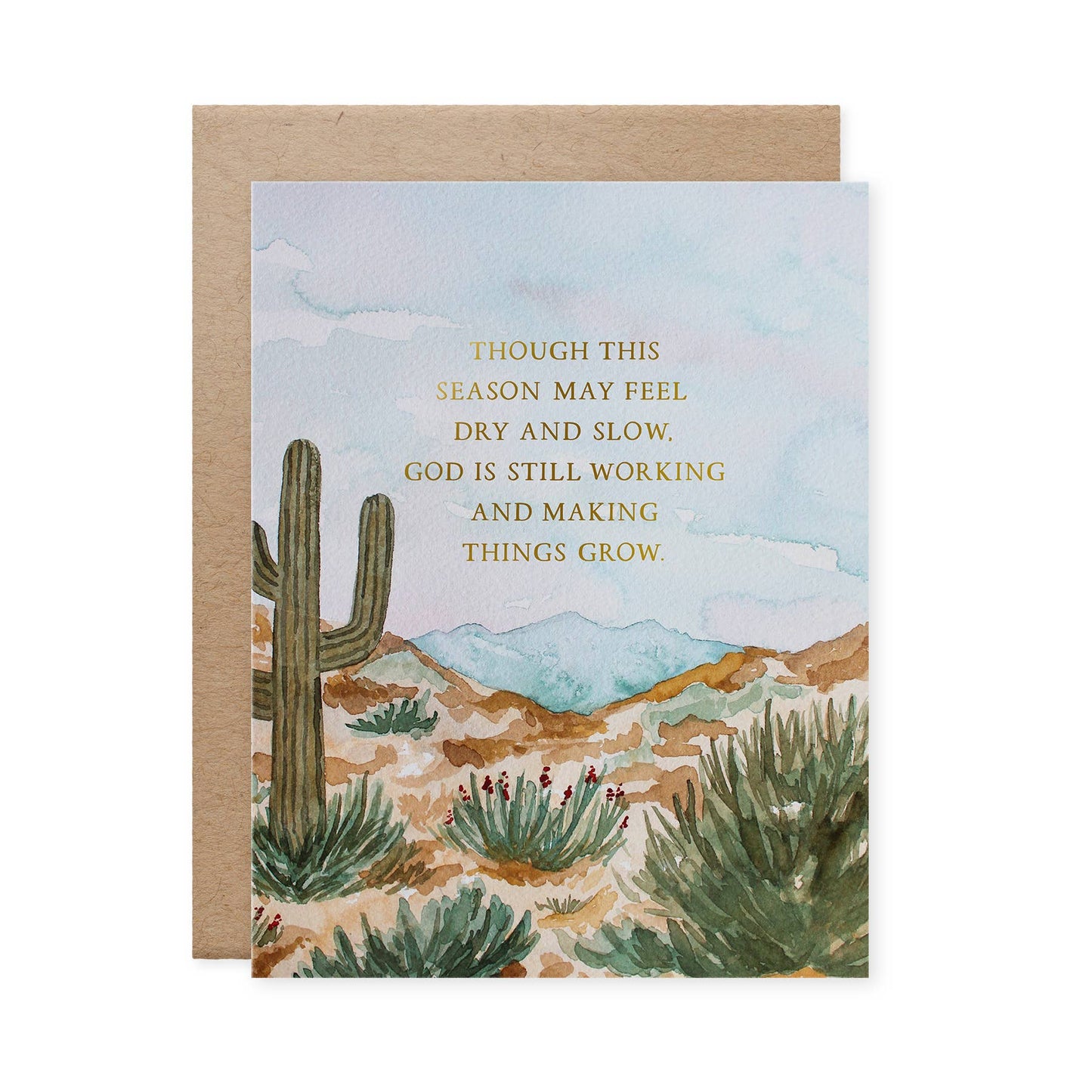 God is Still Working Encouragement Card
