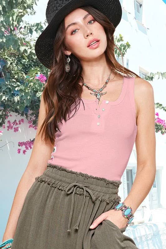 Basic Ribbed All Season Tank Top - Purpose + Passion Boutique