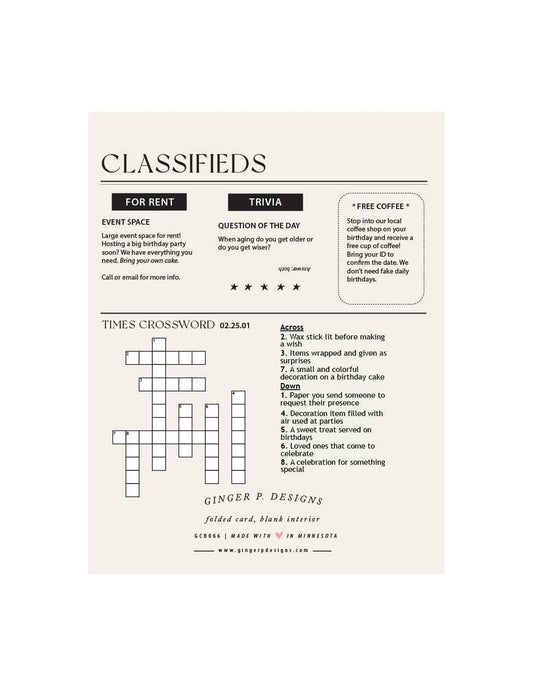 Birthday Times Greeting Card - Purpose + Passion Boutique