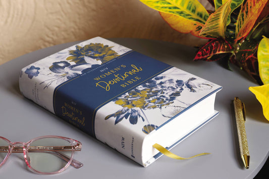 Blue Floral Women's Devotional NIV Bible - Purpose + Passion Boutique