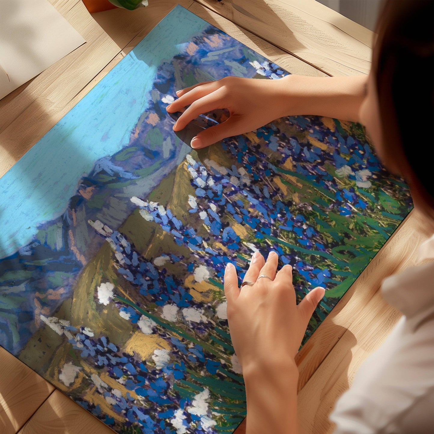 Bluebonnets Big Bend National Park Hanging Poster w/Frame (20x16) - Purpose + Passion Boutique