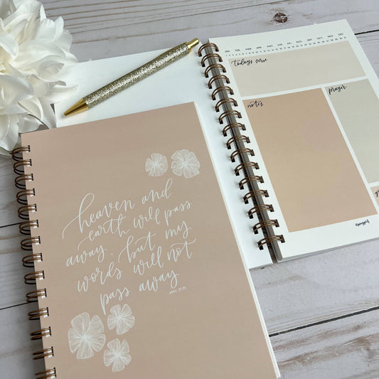 Boho Pink Bible Study Notebook - Purpose + Passion Boutique