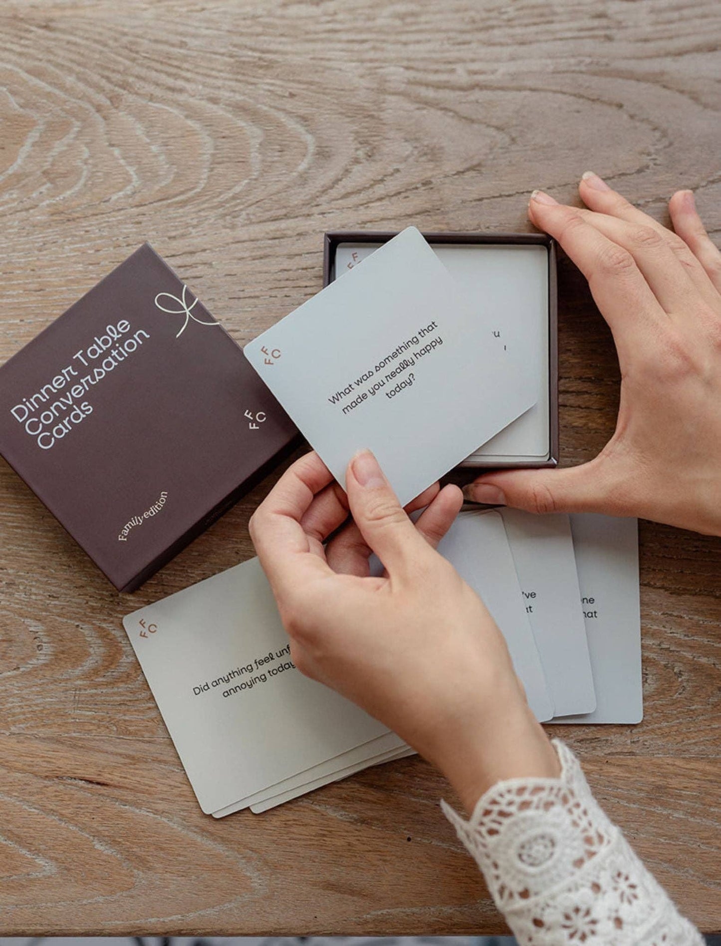 Dinner Table Conversation Cards: Family Edition