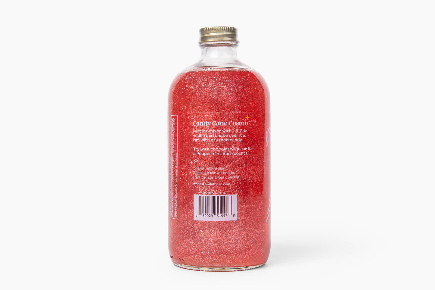 Candy Cane Sparkle Cocktail & Mocktail Mixer, 16 fl oz - Purpose + Passion Boutique