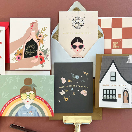 Checkerboard Thank You Greeting Card - Purpose + Passion Boutique