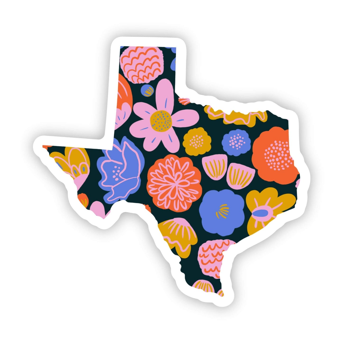Colorful Flower Texas Sticker - Purpose + Passion Boutique