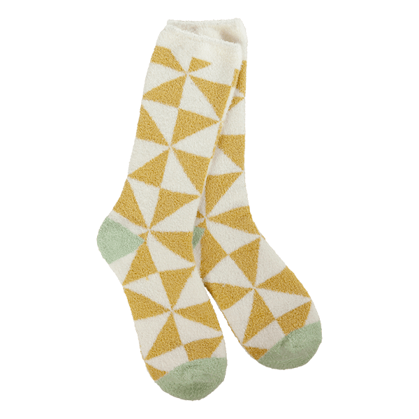 Cozy Cali Triangle Gold Socks - Purpose + Passion Boutique