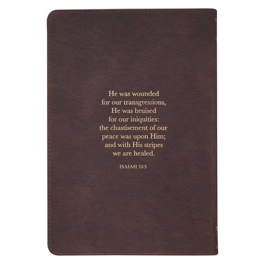 Crown of Thorns/Amazing Grace Isa 53:5 Classic Brown Journal - Purpose + Passion Boutique