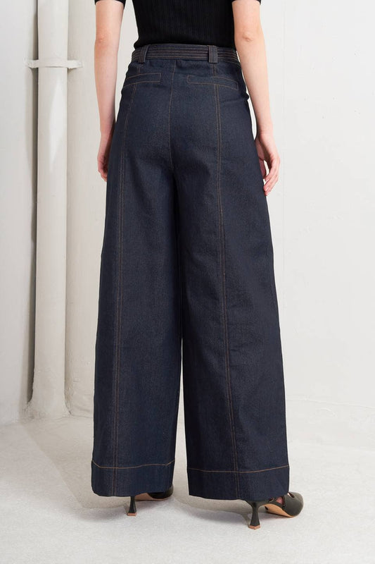 Dark Denim Side Pocket Pants - Purpose + Passion Boutique
