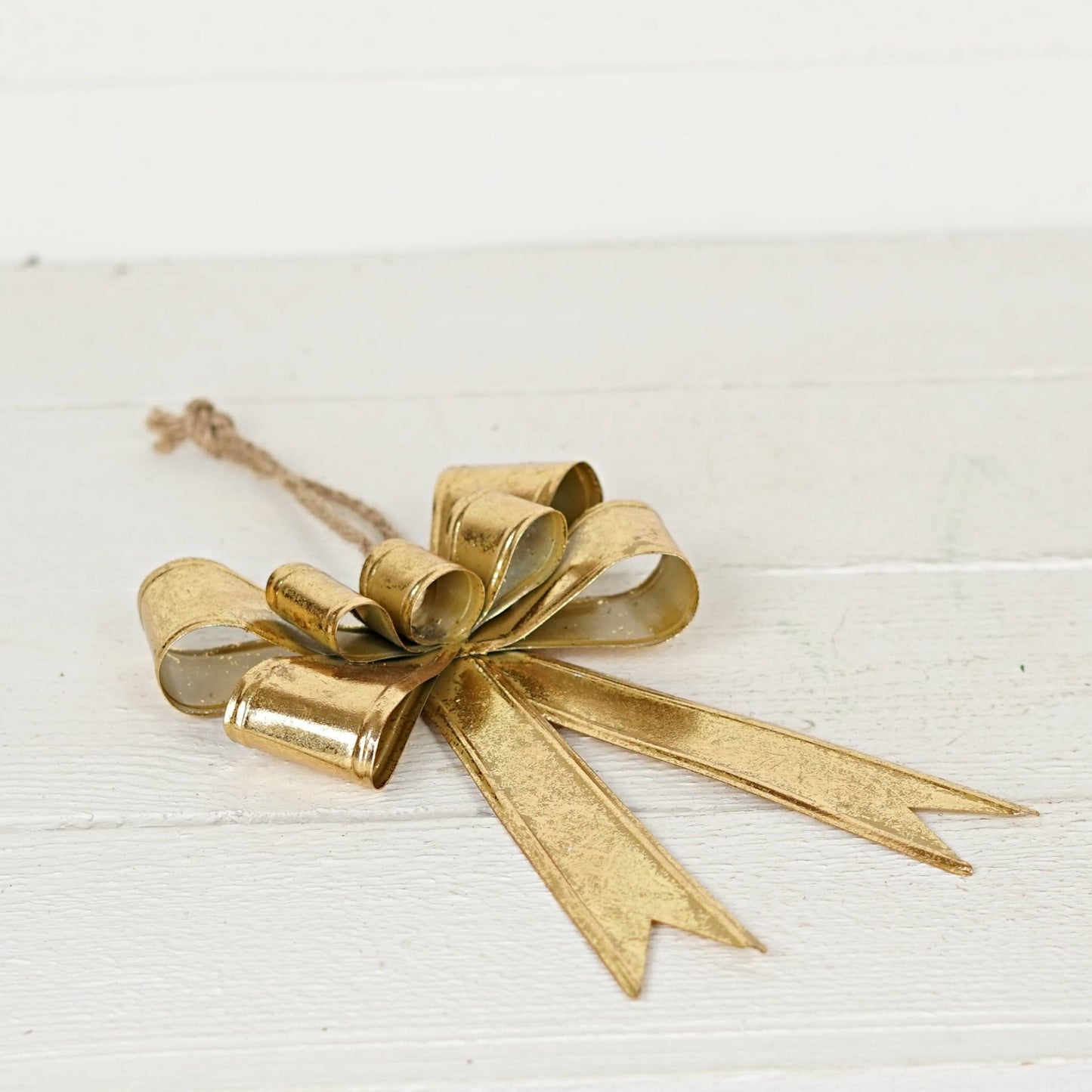 Dazzling Gold Metal Bow Ornament - Purpose + Passion Boutique