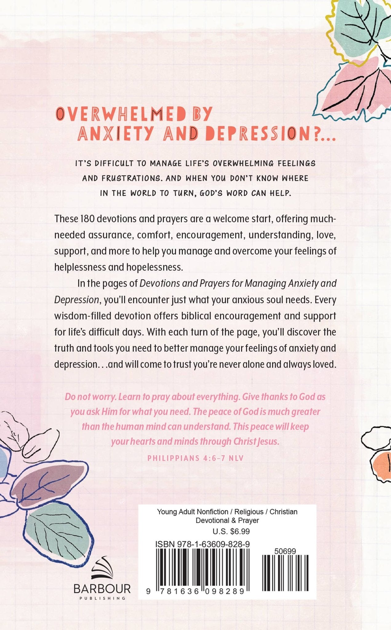Devotions & Prayers Managing Anxiety & Depression - Teen Girl - Purpose + Passion Boutique