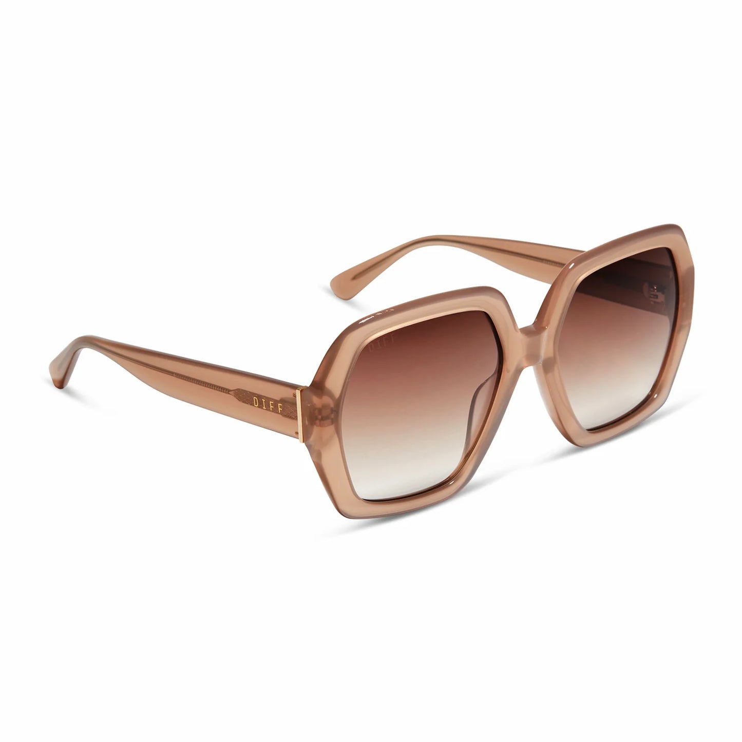 Nola Warm Taupe + Brown Gradient Sunglasses