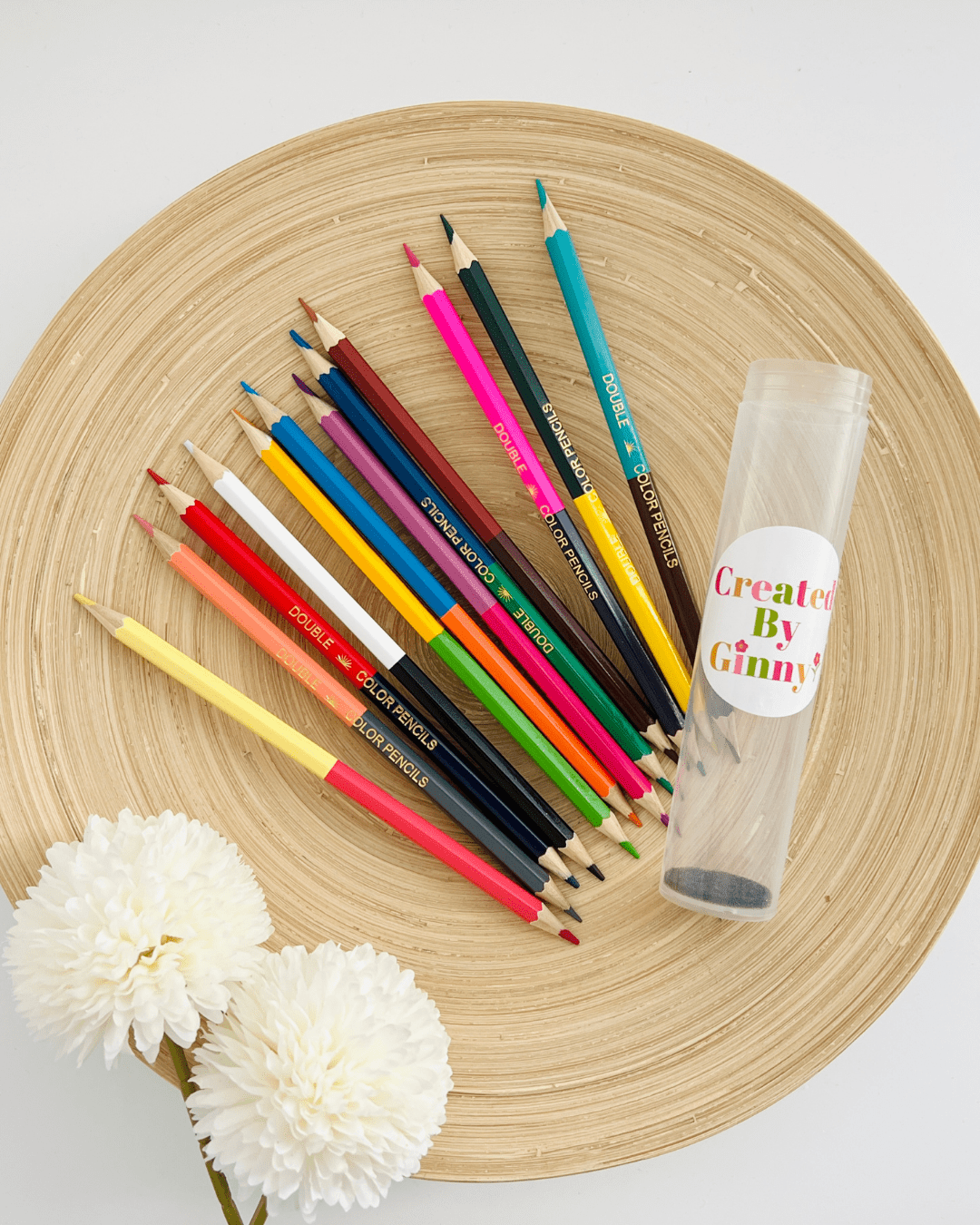 Double - tipped Colored Pencils Set | 12pc & 24 colors - Purpose + Passion Boutique