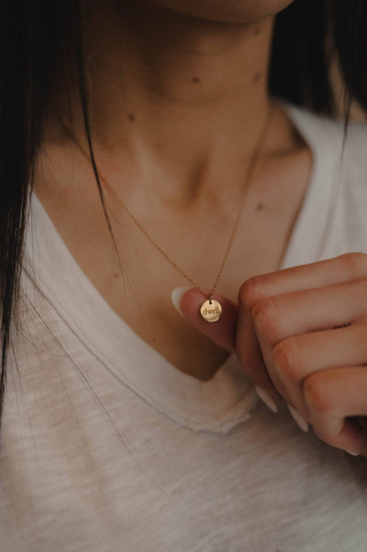 Dwell Disc Necklace - Purpose + Passion Boutique
