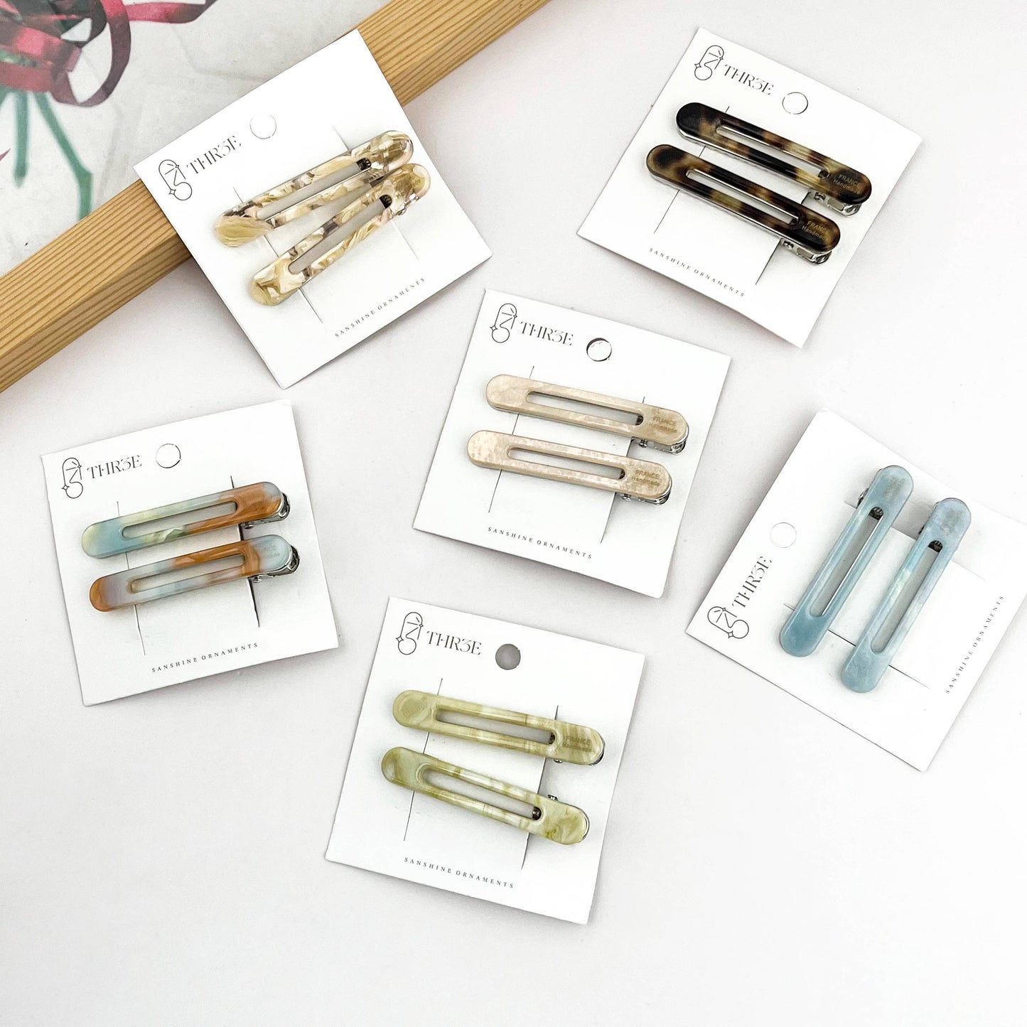 Hollow Oval Hair Clip Set